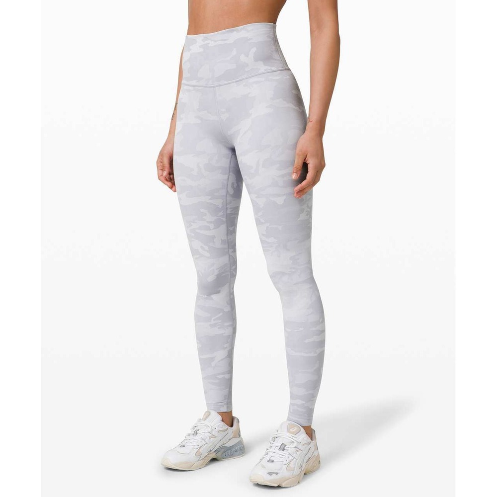 Lululemon Wunder Under Leggings Incognito Camo Jacquard Alpine White Starlight 6
